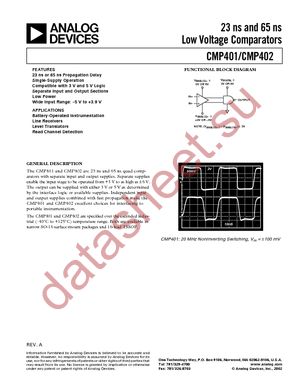 CMP401GS-REEL datasheet  